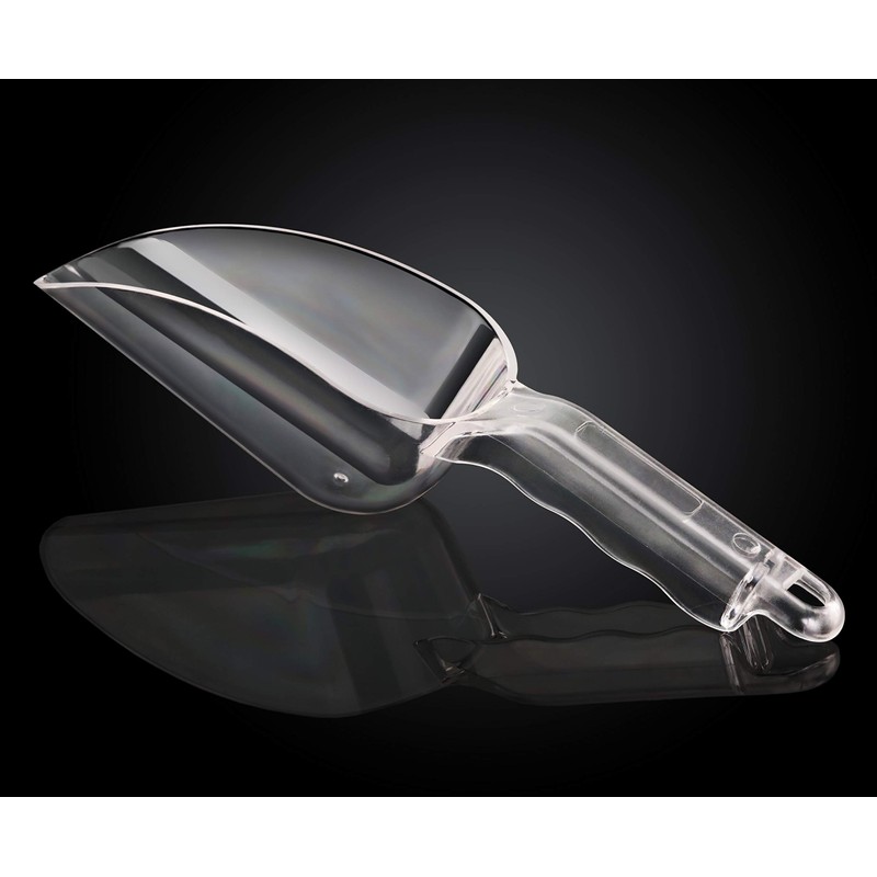 New Star Foodservice 34400 Polycarbonate Plastic Utility Ice Scoop, Clear,