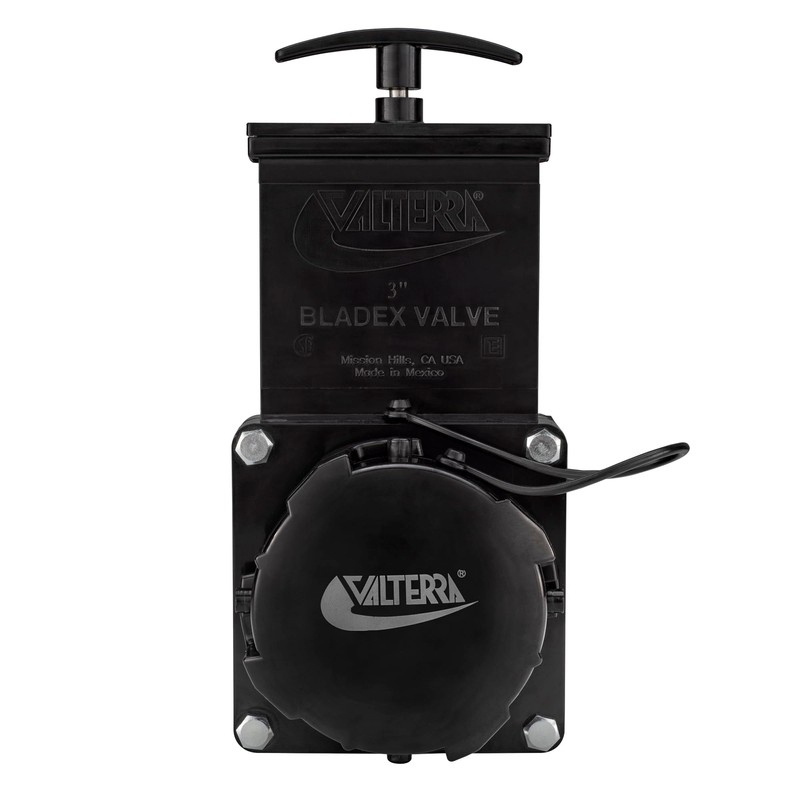 Valterra 3" Stainless Steel RV Waste Dump Gate Valve w/Cap