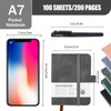 5pcs Pocket Notebook A7, Small Mini Notepad with Pens, Small
