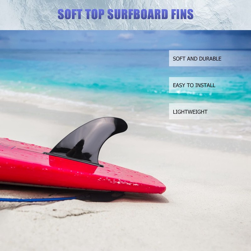 Yjijaiifd 3Pcs Soft Top Surfboard Fins Sets for Softboard Paddle
