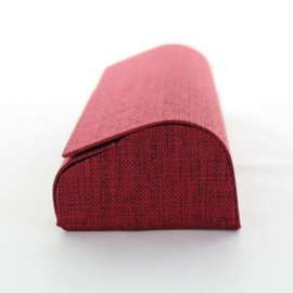 Megan 2946-02 Stylish Silky Japanese Style Eyeglass Case Lightweight Aluminum Metal Hard Case