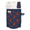 Double Oven Gloves - Organic Cotton - Artistic Lobster Design