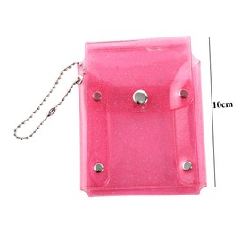 Leadigol 2PCS Transparent Coin Pouch,Waterproof Card Holder Sequin Clear Wallet Cute Storage Bag for Women, Fashion