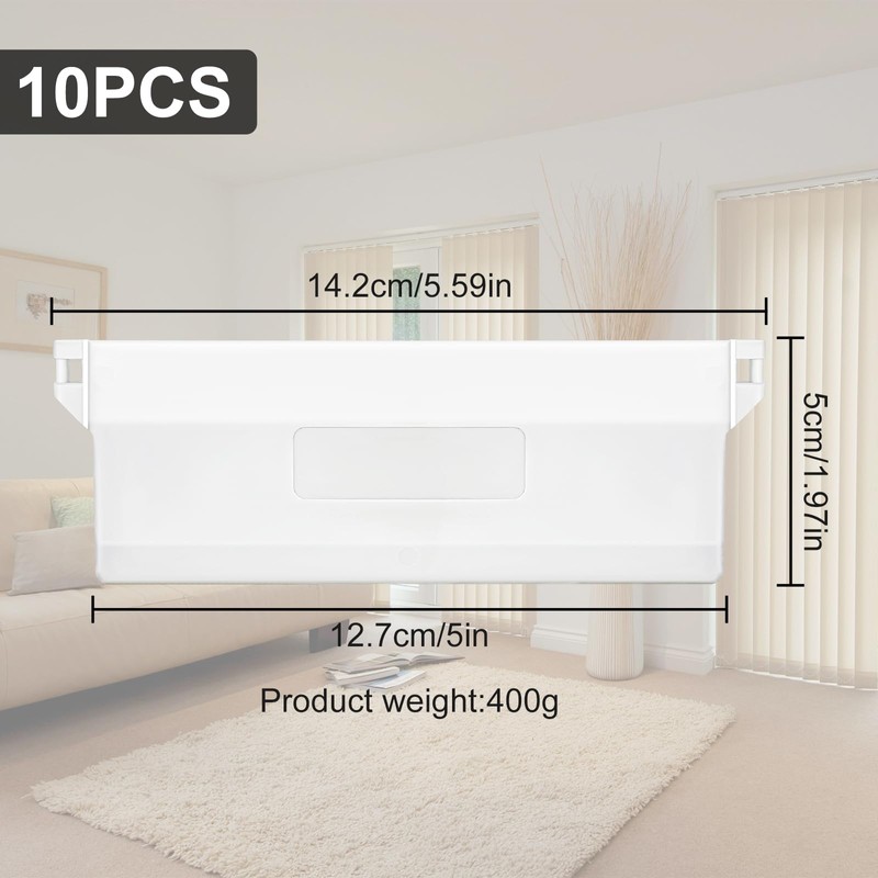 Slat Curtain Weighted Panels Pack of 10 Slat Curtain Replacement