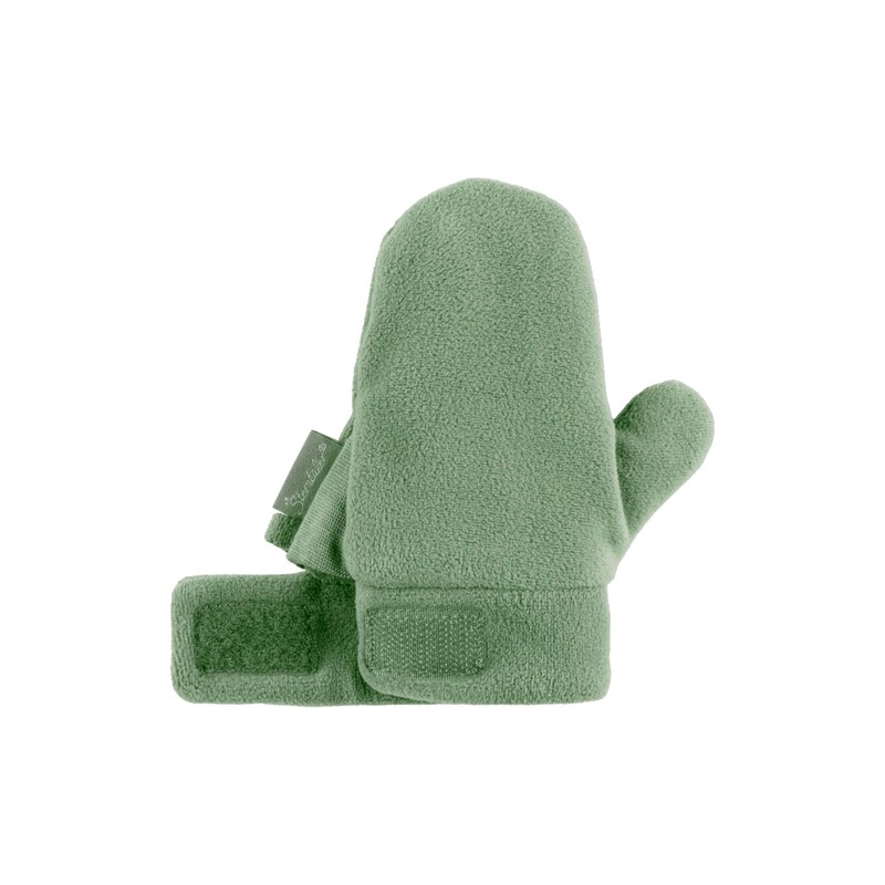 Sterntaler Unisex Ocs Beanie Melange with Ties Glove, Stone Green