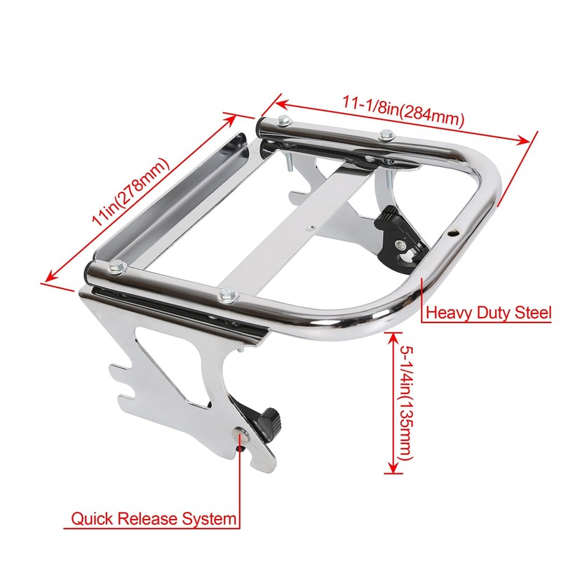 ECOTRIC Detachable Two Up Motorcycle Trunk Touring Luggage Storage Box