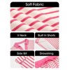 Fisoew Womens Striped 2 Piece Outfits Casual Sweatshirt Skirt Set