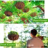 JJYHEHOT 4 Pcs Round Hanging Basket Liners 12 Inch, Natural