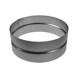 Vent Systems 8'' Inch Galvanized Steel Duct Connector - Round Ventilation Duct Extension - Metal Dryer Vent Coupler - Metal Hose Coupling - Dryer Pipe Connector