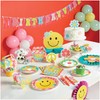 Groovy Happy Vibes Flower Power Paper Dinner Plates, Birthday Napkins,