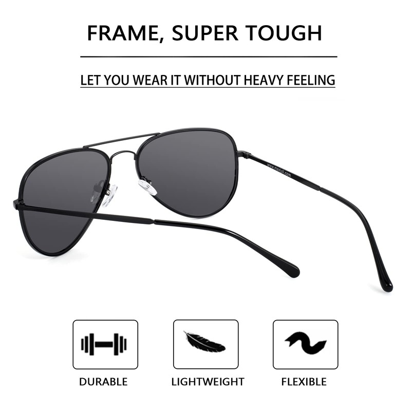 MAXJULI Gafas de sol de Aviador Polarizadas para Hombres y