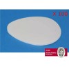 Superior Felt #552 Metatarsal Adhesive White Foam Oval Pads 1/8"
