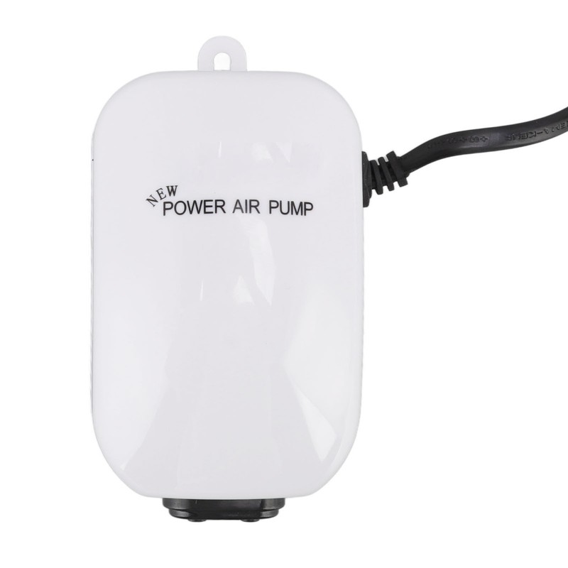 Fish Tank Oxygen Pump Ultra Quiet Powerful Dual Outlet Aquarium
