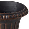 Arcadia Garden Products PL10CP Classic Traditional Plastic Urn Planter Indoor/Outdoor,