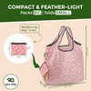 ECO CHIC Foldable Reusable Large Recycled Grocery Bags Lightweight Shopping