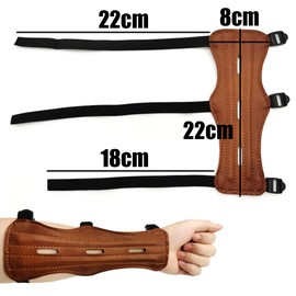 ZAHD Archery Arm Guard Forearm Leather Arm Guard for Archery Hand Protection for Archery Recurve Bow Leather Protector for Forearm Protection and Comfort for Archery