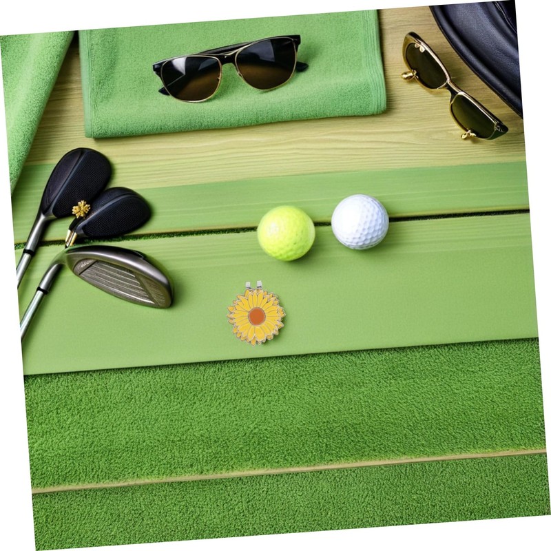 FOMIYES Golf Hat Clip with Flower Ball Marker Stylish Metal
