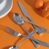 Gourmet Settings 20-Piece Silverware Strand Collection. Polished Stainless Steel Flatware
