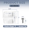 Cooler Plastic Hinges Replacement (6 Pack) Fit for Coleman Coolers