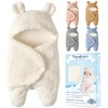 Nunibum Baby Swaddle Blanket Boys Girls Cute Bear Plush Essential