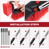 18inch Heavy-Duty Push Broom 70 in Handle Stiff Bristles Outdoor