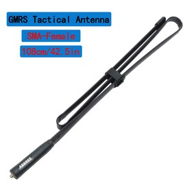ABBREE GMRS Radio Antenna 42.5-inch (462-467MHz) SMA Female CS Tactical Antenna for Baofeng UV-5R AR-152 UV-82 BF-888S and GM-15 Pro GMRS GM-5RH TD-H3 Radio Antennas