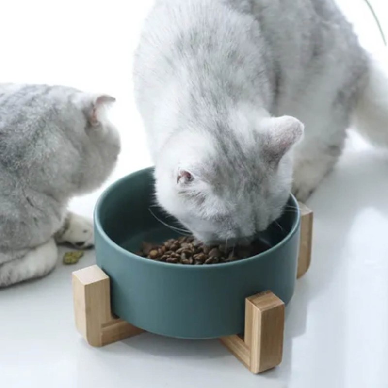 Ceramic Dog Cat Bowl Multipurpose Large Capacity Pet Bowl with