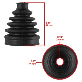 Caltric 2 Rear Axle Outer Inner CV Boot Kit for Can-Am Renegade 850 4X4 EFI 2016 2017