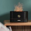 Flame Aroma Humidifier Ultrasound Colorful LED Ambient Lighting 180ml Portable