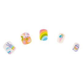 Claire's Girl's Splish Splash Press On Faux Nail Set - 24 Pack