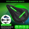 Zacro Bike Seat Cushion Cover - Gel Padded Bike Seat