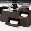 Bincoo Multifunction Espresso Tamper Station-Rectangular Fit 51/53/58mm (Brown)