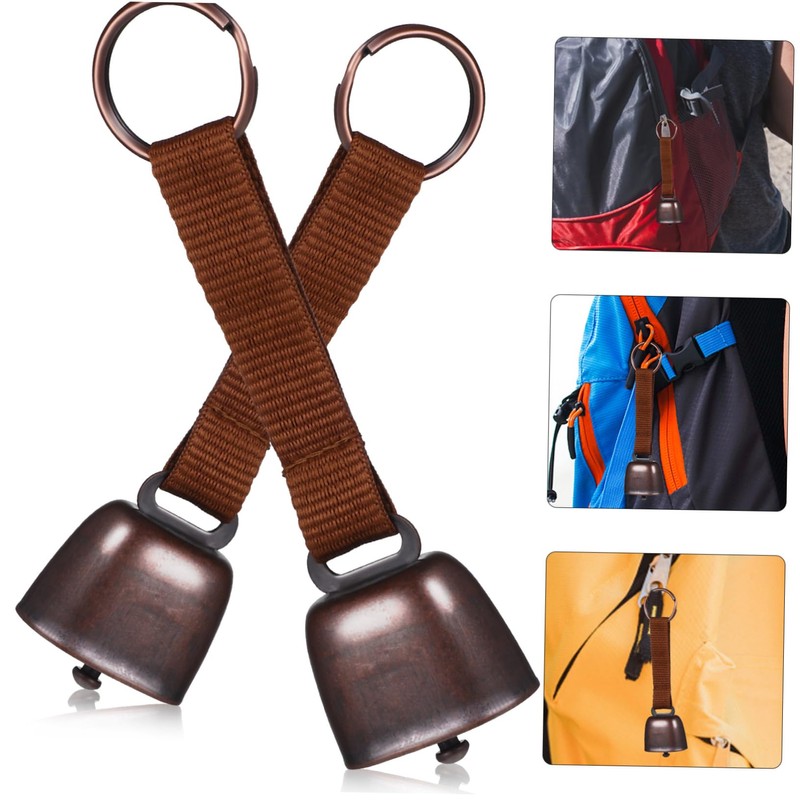 Kisangel Mini Bear Bells Loud Sound for Bear Proofing Bell