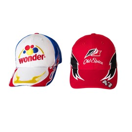 Talladega Combo Hat Set Ricky Racer Cap for Men Driver Costume Set Blue