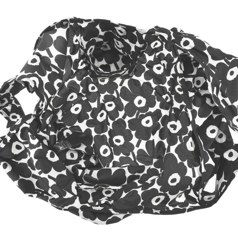 Marimekko 91493 190 Women's Tote Bag, S Black/White, Black/White, 190