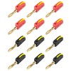 Banana Plug 4 mm, Pack of 12 Banana Plugs Speakers,