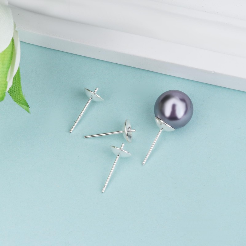 2 Set S925 Sterling Silver Earring Posts - Hypoallergenic Earring