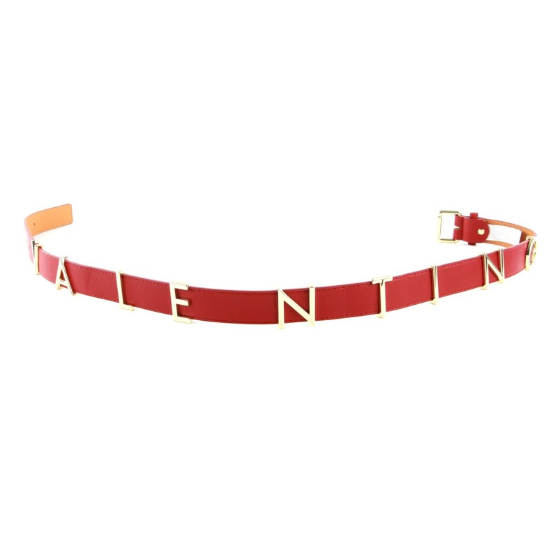 VALENTINO Emma Winter Belt W85 Rosso - Can be Shortened,