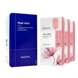Mediheal Oficial [CoreaS No 1 Sheet Mask] - Colágeno Esencial Lifting  Reafirmante Mascarilla (30 Count) Conjunto De Regalo De Mascarilla Coreana