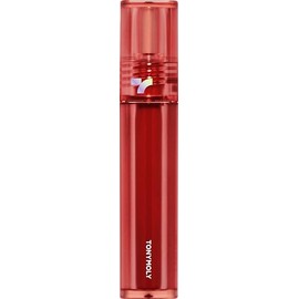 TONYMOLY Perfect Lips Shocking Lip Tint, Long Lasting Semi-Permanent Moisturizing Formula, N06 Red Shocking