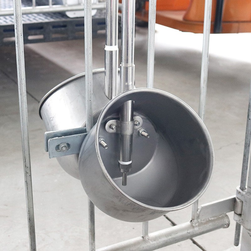 Round Stainless Steel Piglets Farm Livestock Pig Automatic Feeding Drinking