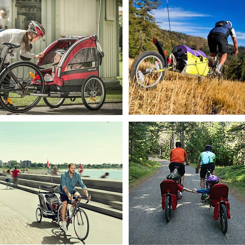 Biange Bike Trailer Hitch Connector, Cycling Adapter Accessories (1 Pack,