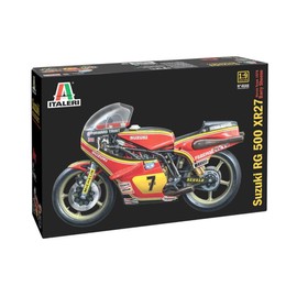 Italeri 4644 1:9 Suzuki RG500 XR27 Team H.B.S. 1978 Model Building Kit, Standing Model Building, Crafts, Hobby, Gluing, Plastic Kit, Detailed Multi-Coloured