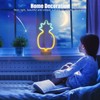 Tabletop Neon Sign Light Unique Shaped Night Lamp with Holder