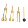 3 Pcs Aluminium Alloy Tuning Fork Set 128 256 512Hz