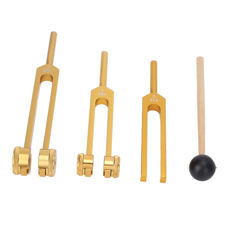 3 Pcs Aluminium Alloy Tuning Fork Set 128 256 512Hz