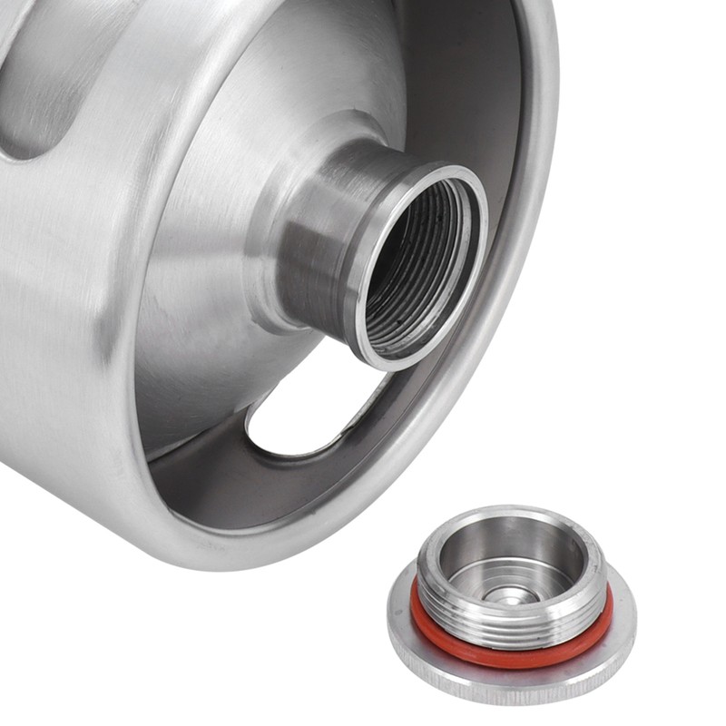 2L Beer Keg Mini Stainless Steel Beer Barrel with Spiral