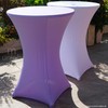 1 x Premium Bar Table Cover Stretch 80 cm White