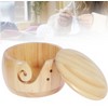 Wooden Yarn Bowl for Knitting & Crochet - Smooth Pine
