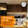10 Pack Soft Close Cabinet Hinges with Double Sided Tape,